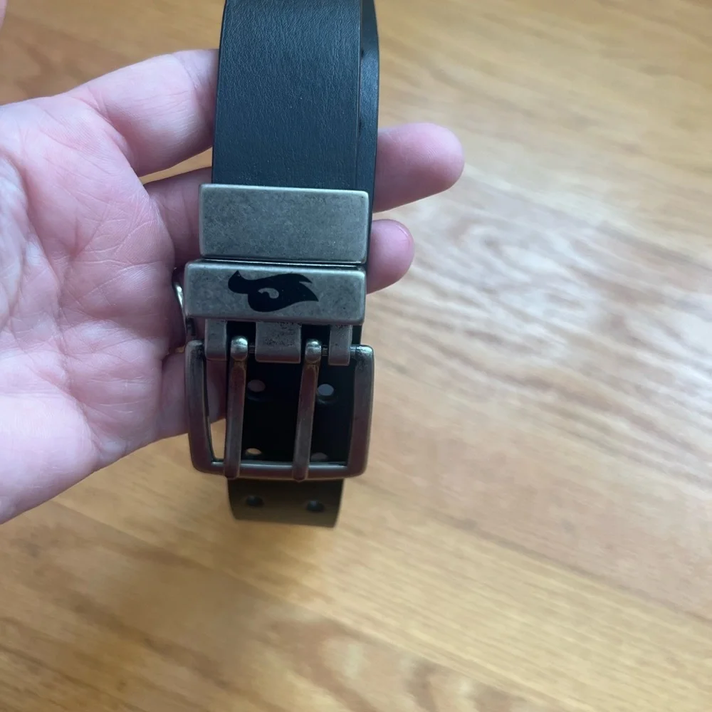 Black Canvas and Leather Belts